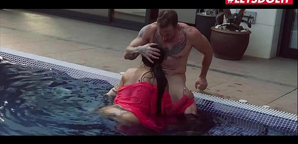  LETSDOEIT - Canela Skin - Amazing Sex By The Pool With A Super Hot Colombian Teen